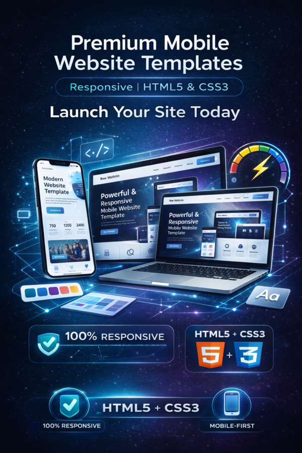 html landing page