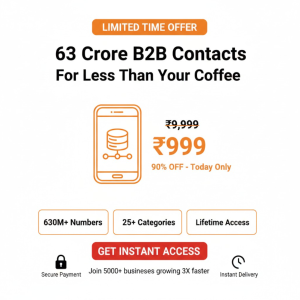 buy verified pan India 2026 mobile number database for sales leads