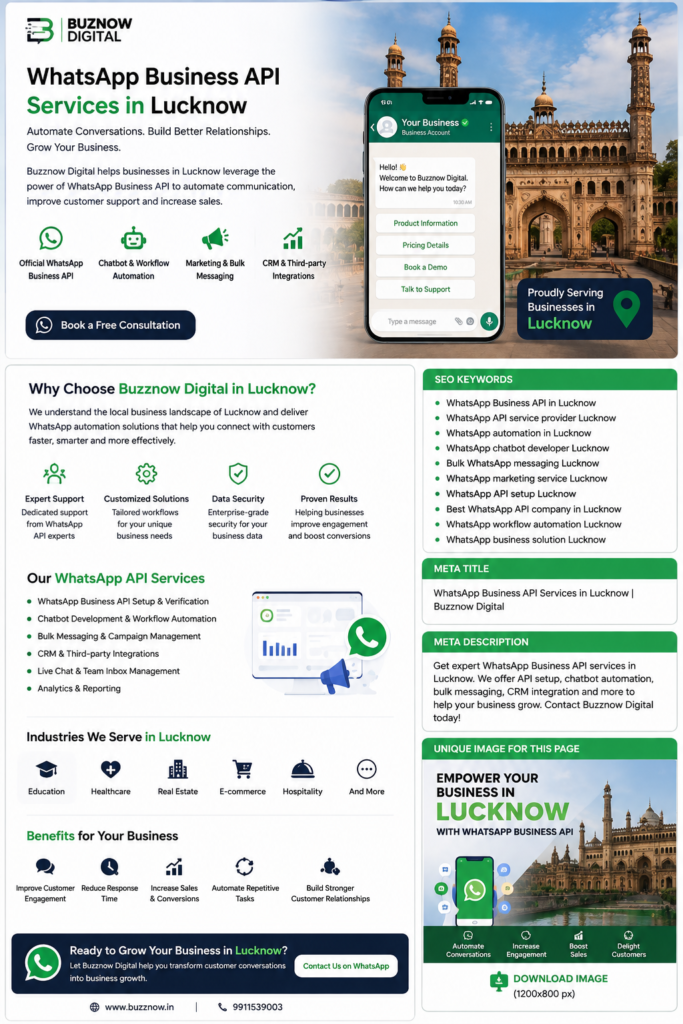 Lucknow WhatsApp API